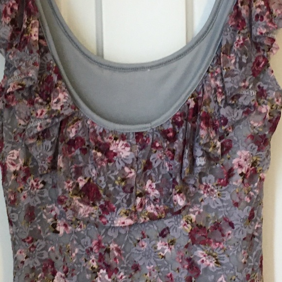 Seduction Lace Floral Ruffle Summer Dress - Picture 5 of 8